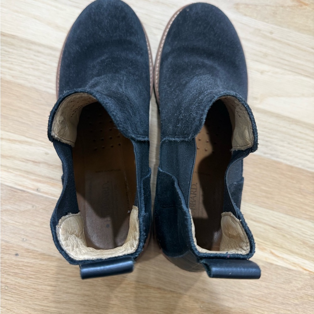 Samuel Hubbard Chelsea Black Suede Ankle Boots Size 7 - Picture 2 of 9